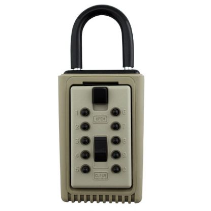Picture of Kidde 001350C KeySafe Original 3-Key Portable, Pushbutton (Clay)