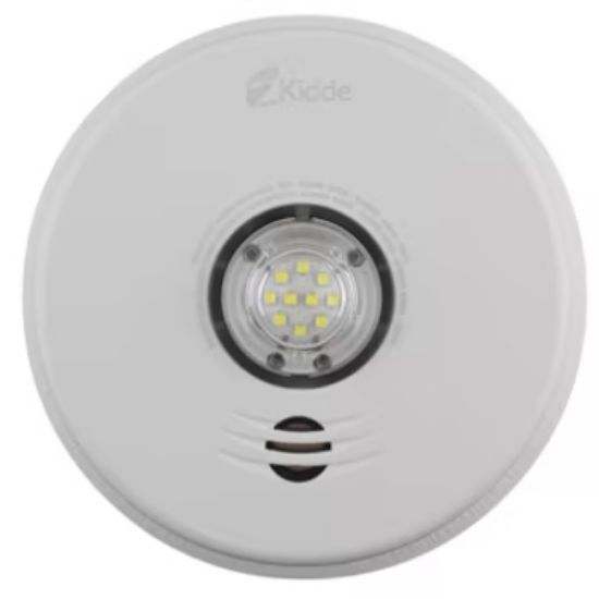 Picture of Kidde P4010ACLEDSCOCA 3-in-1 LED Strobe and 10-Year Talking Smoke & Carbon Monoxide (CO) Alarm 
